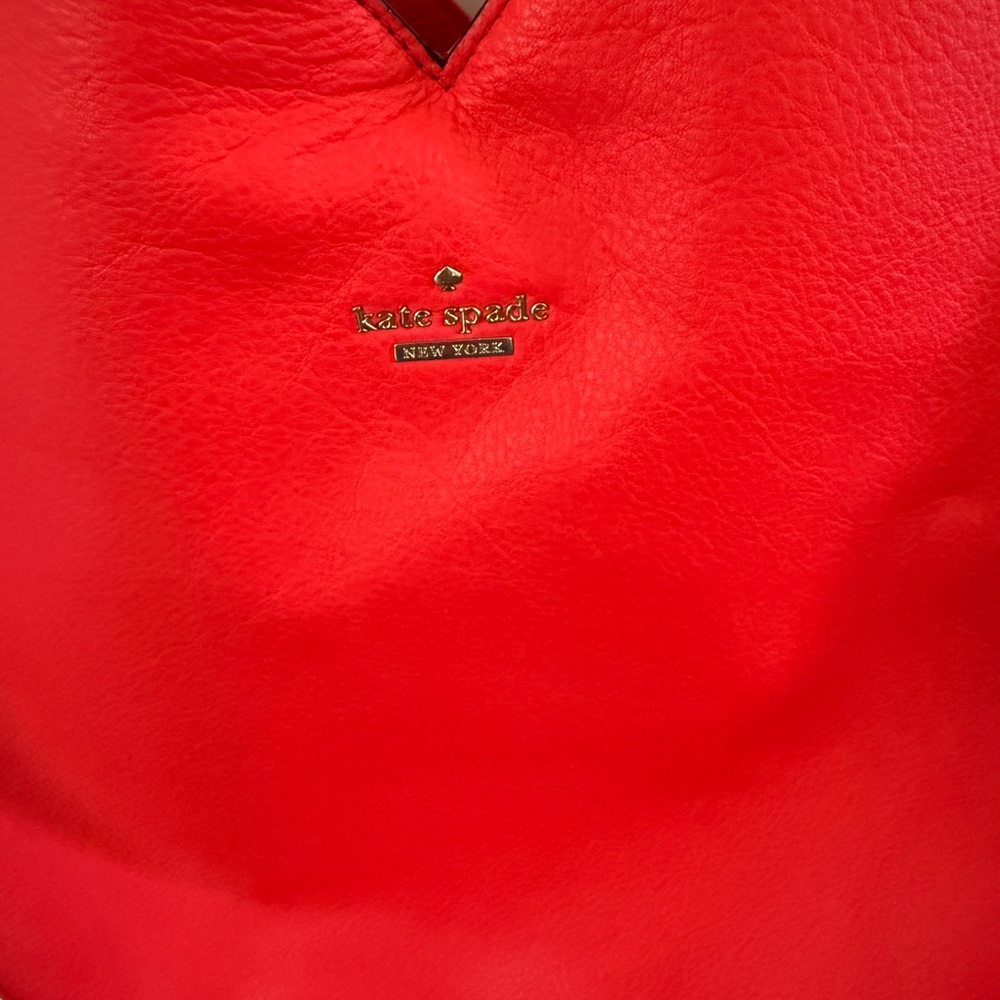 Kate Spade Red Love Birds Large Tote Bag - Picture 6 of 9